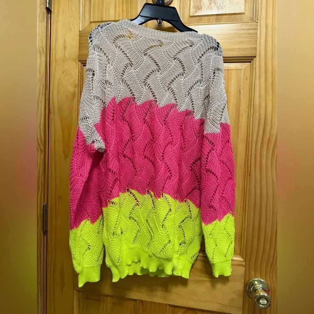 Colorful Knit Sweater size L - Picture 5 of 8